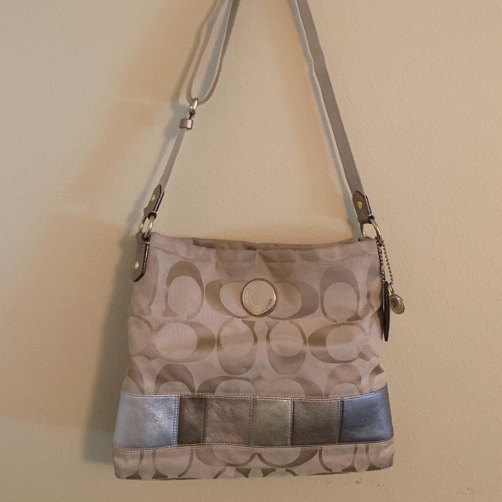 Coach Gold Crossbody Purse